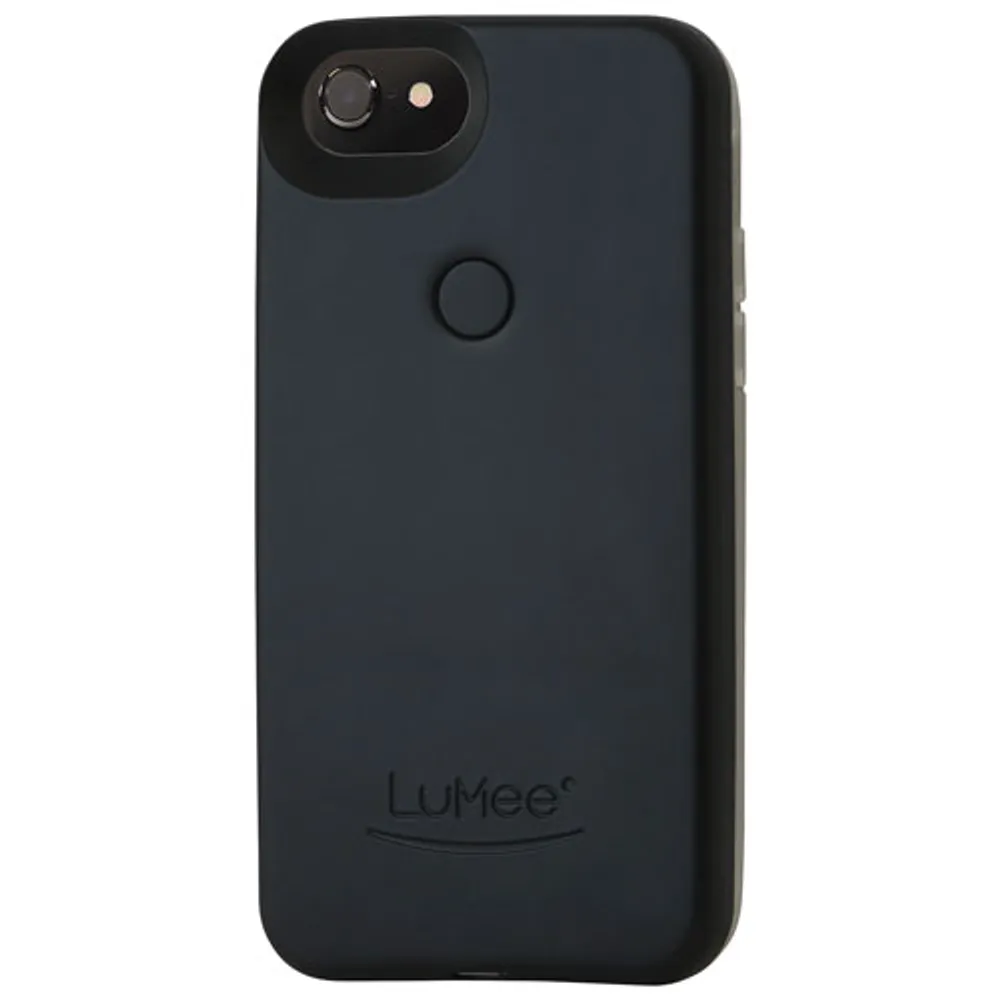 LuMee Two iPhone 8 Plus/7 Plus/6S Plus/6 Plus Fitted Hard Shell Case with LED - Black