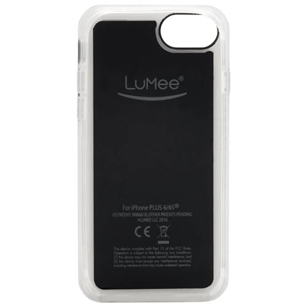 LuMee Two iPhone 8 Plus/7 Plus/6S Plus/6 Plus Fitted Hard Shell Case with LED - Black