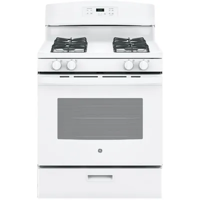 GE 30" 5.0 Cu. Ft. Freestanding Gas Range (JCGBS60DEKWW) - White