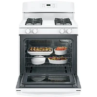 GE 30" 5.0 Cu. Ft. Freestanding Gas Range (JCGBS60DEKWW) - White