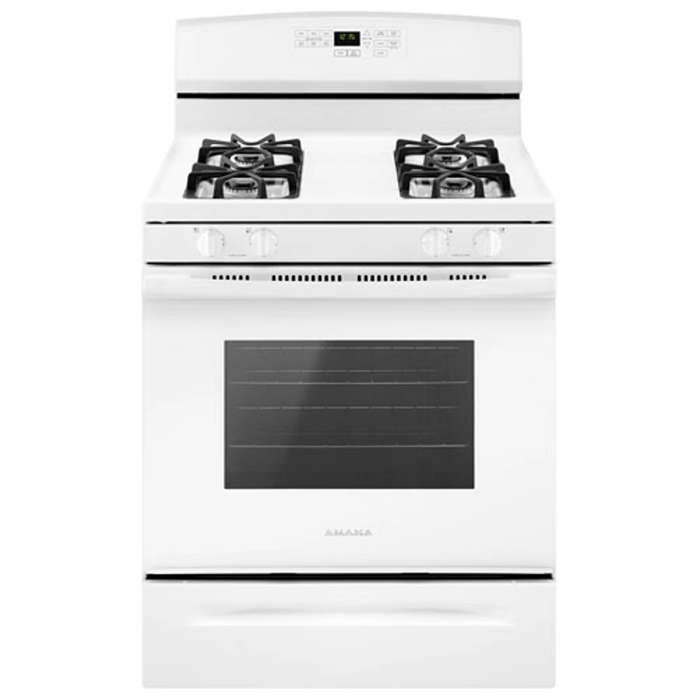 Amana 30" 5.0 Cu. Ft. Self-Clean Freestanding Gas Range (AGR6603SFW) - White