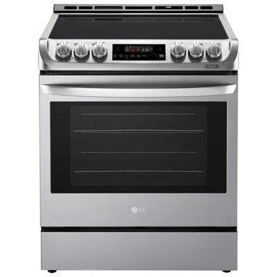 LG 30" 6.3 Cu. Ft. True Convection 5-Element Slide-In Electric Range (LSE4611ST) - Stainless Steel