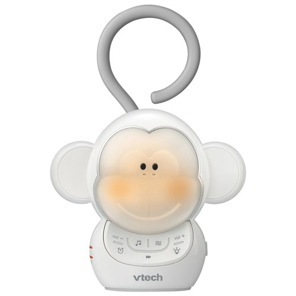 VTech Myla The Monkey Portable Soother Sound Machine - White/Grey - English