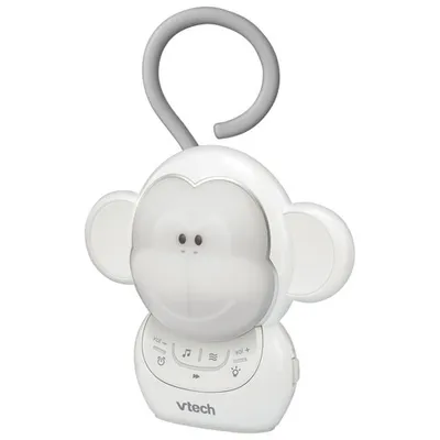 VTech Myla The Monkey Portable Soother Sound Machine - White/Grey - English
