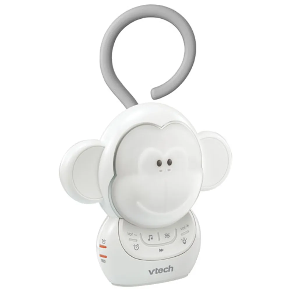 VTech Myla The Monkey Portable Soother Sound Machine - White/Grey - English