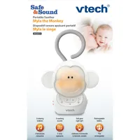 VTech Myla The Monkey Portable Soother Sound Machine - White/Grey - English