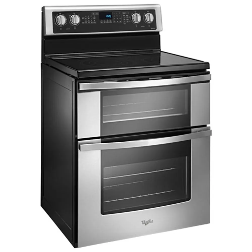 Whirlpool 30" 6.7 Cu. Ft. Double Oven 5-Element Freestanding Electric Range (YWGE745C0FS) - Stainless