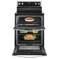 Whirlpool 30" 6.7 Cu. Ft. Double Oven 5-Element Freestanding Electric Range (YWGE745C0FS) - Stainless