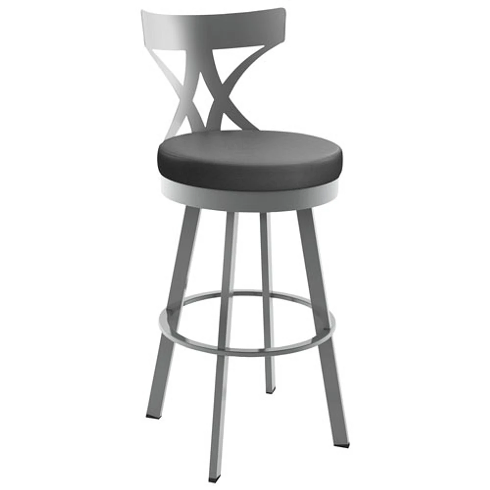 Washington Contemporary Counter Height Barstool - Magnetite/Ink