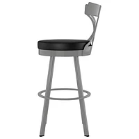 Washington Contemporary Counter Height Barstool - Magnetite/Ink