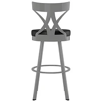 Washington Contemporary Counter Height Barstool - Magnetite/Ink