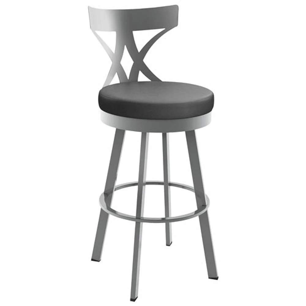 Washington Contemporary Bar Height Barstool - Magnetite/Ink