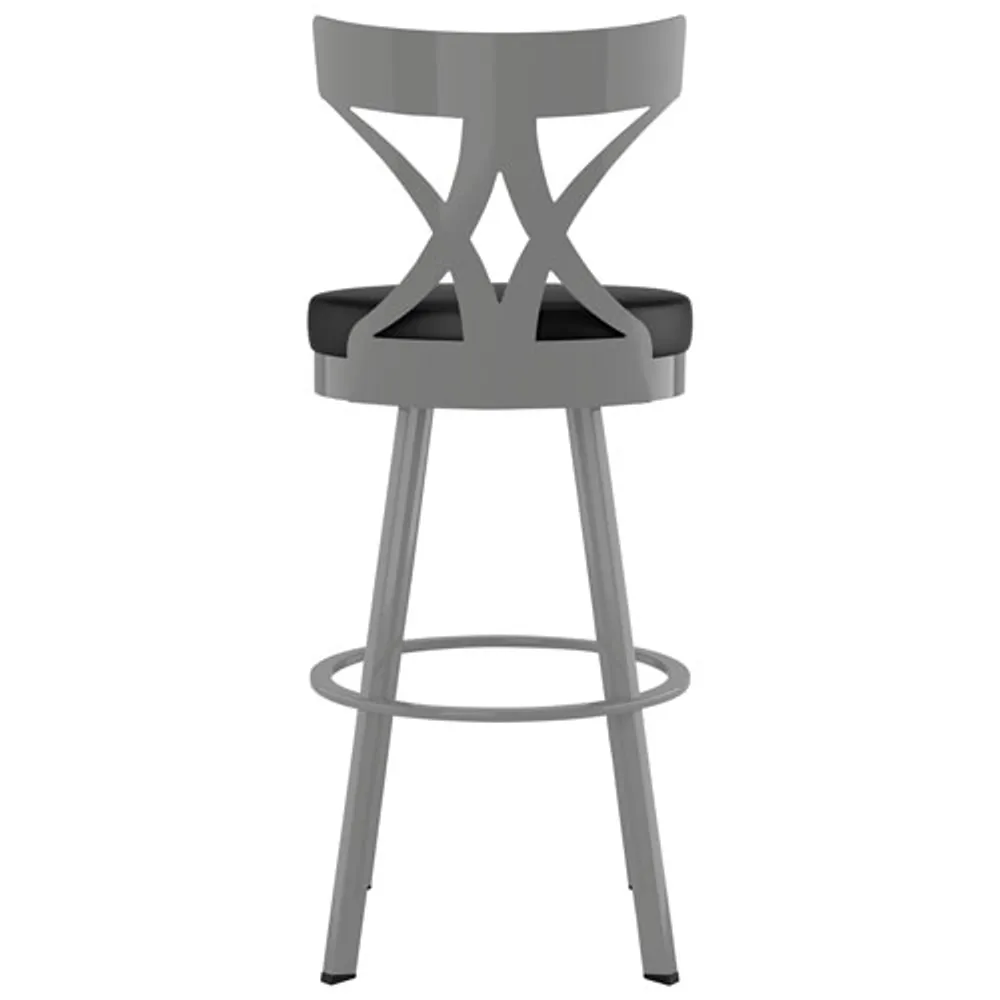 Washington Contemporary Bar Height Barstool - Magnetite/Ink