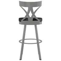 Washington Contemporary Bar Height Barstool - Magnetite/Ink