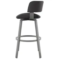 Stinson Contemporary Counter Height Barstool - Magnetite/Ink