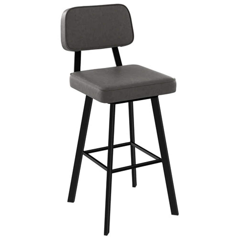 Clarkson Contemporary Counter Height Barstool - Black Coral/Elephant