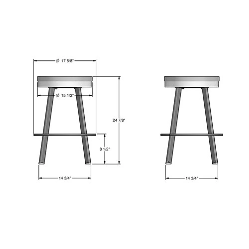 Warner Modern Counter Height Barstool