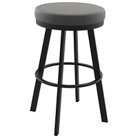 Swice Contemporary Counter Height Barstool - Black Coral/Cloud