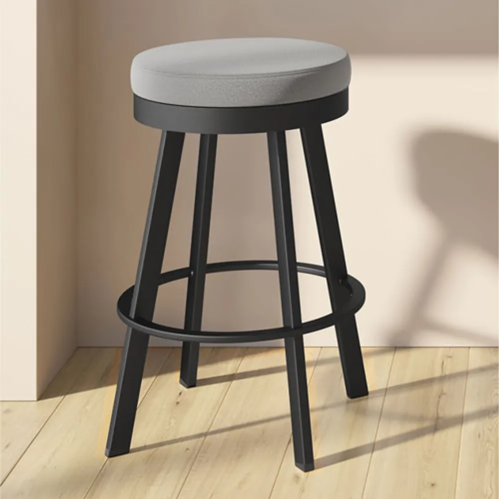 Swice Contemporary Counter Height Barstool - Black Coral/Cloud