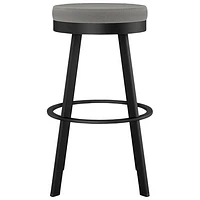 Swice Contemporary Bar Height Barstool - Black Coral/Cloud