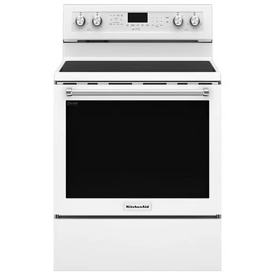 Cuisinière électrique autonome surface lisse/four convection 30 po de KitchenAid - BO - Parfait état