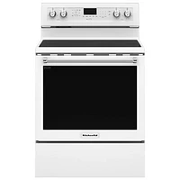 Cuisinière électrique autonome surface lisse/four convection 30 po de KitchenAid - BO - Parfait état