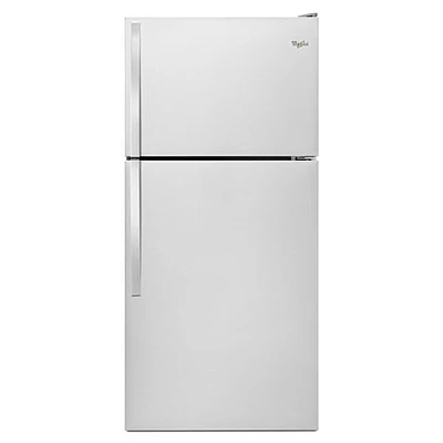 Whirlpool 30" 18.2 Cu. Ft. Top Freezer Refrigerator - Stainless Steel - Open Box - Perfect Condition