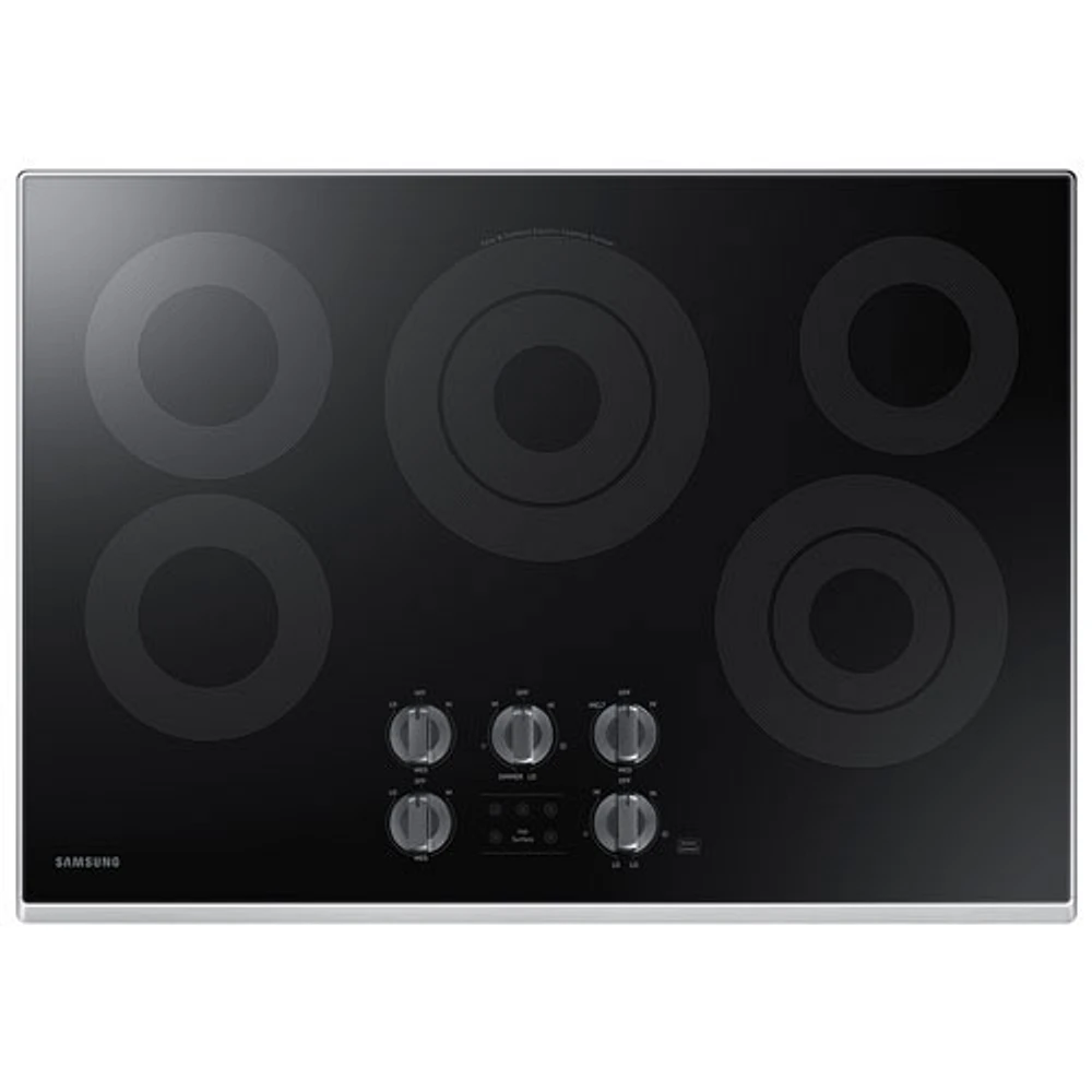 Samsung 30" 5-Burner Smooth Top Electric Cooktop (NZ30K6330RS/AA)-Open Box-Perfect Condition