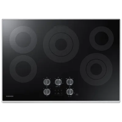 Samsung 30" 5-Burner Smooth Top Electric Cooktop (NZ30K6330RS/AA)-Open Box-Perfect Condition