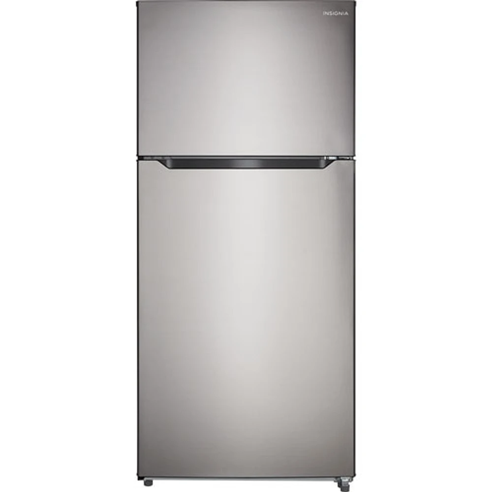 Insignia 30" 18 Cu. Ft. Top Freezer Refrigerator - Stainless Steel - Open Box - Perfect Condition