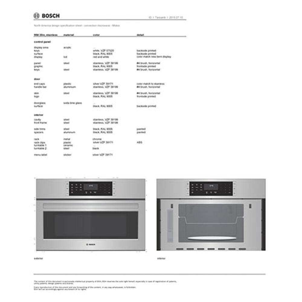 Bosch 30" 1.6 Cu. Ft. Built-In Combination Speed Oven - Stainless Steel
