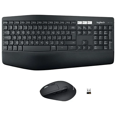 Ensemble avec souris optique et clavier ergonomiques Bluetooth MK850 de Logitech - Français