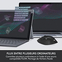 Ensemble avec souris optique et clavier ergonomiques Bluetooth MK850 de Logitech - Français