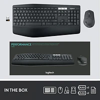 Ensemble avec souris optique et clavier ergonomiques Bluetooth MK850 de Logitech - Français