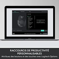 Ensemble avec souris optique et clavier ergonomiques Bluetooth MK850 de Logitech - Français