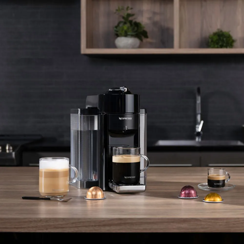 Nespresso Vertuo Coffee and Espresso Machine by De'Longhi, Piano Black