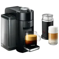 Nespresso Vertuo Coffee & Espresso Machine by De'Longhi with Aeroccino Milk Frother - Piano Black