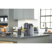 Nespresso Vertuo Coffee & Espresso Machine by De'Longhi with Aeroccino Milk Frother - Piano Black