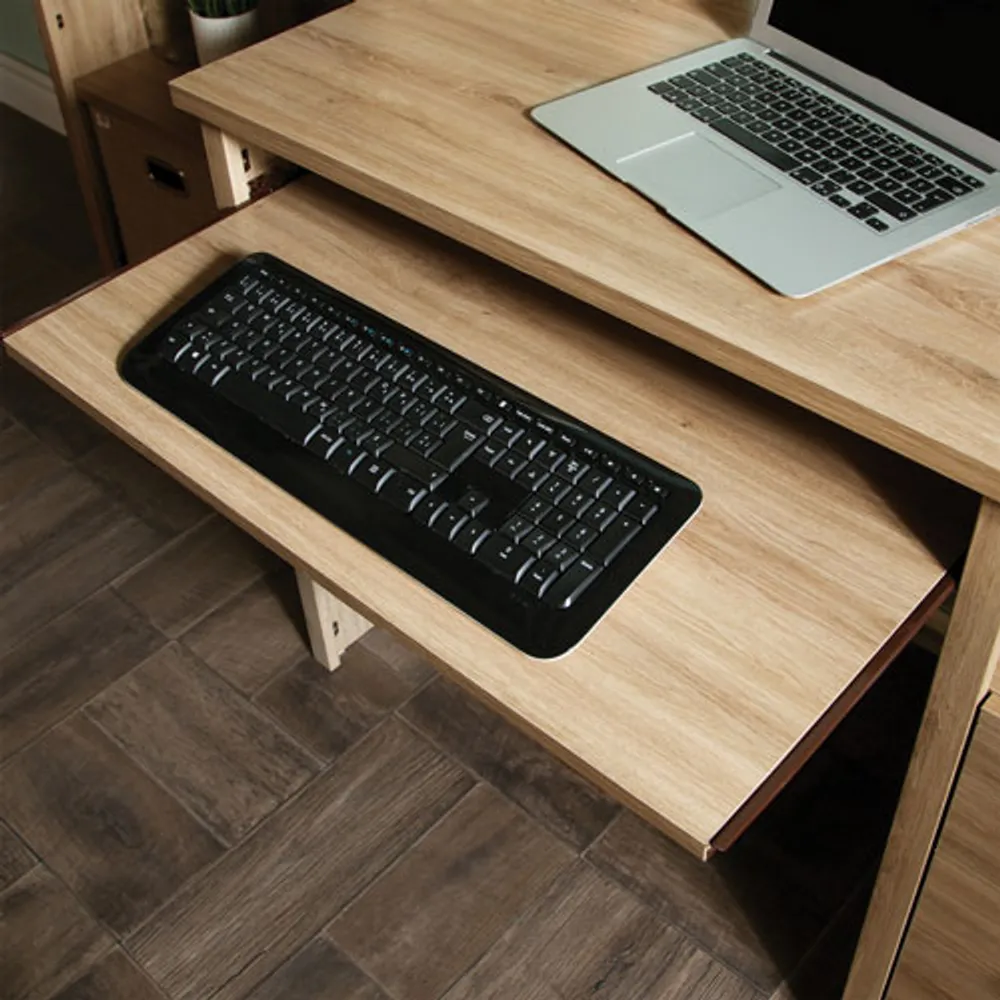 Gascony 2-Drawer Computer Desk with Keyboard Tray - Rustic Oak