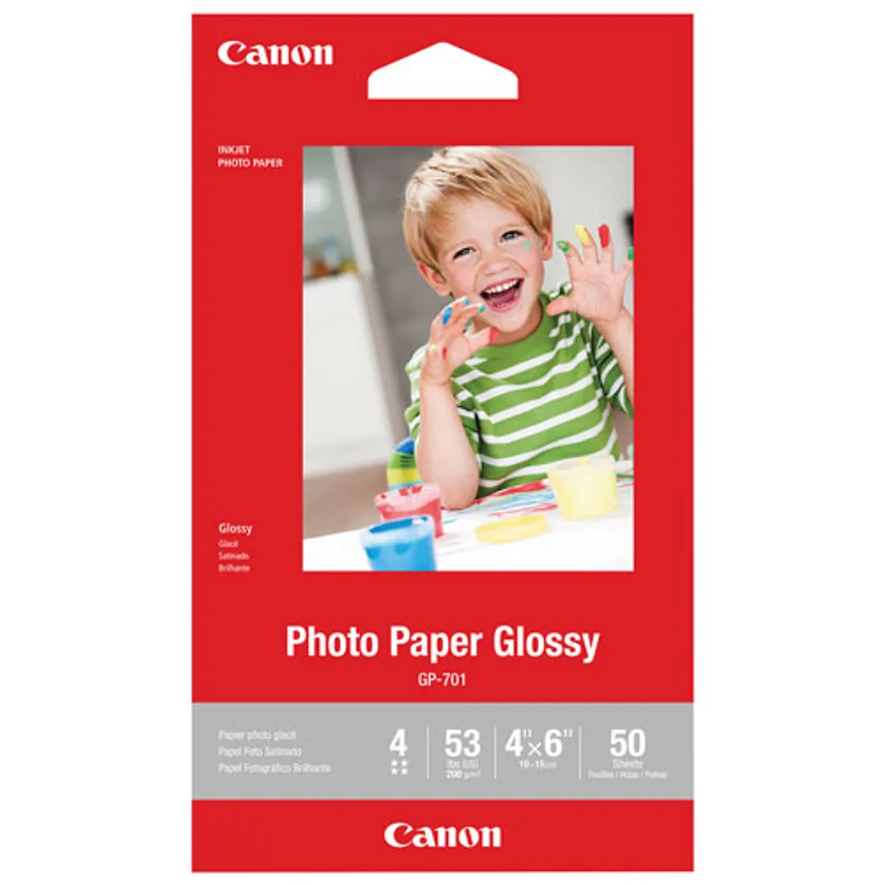 Canon 50-Sheet 4" x 6" Glossy Photo Paper