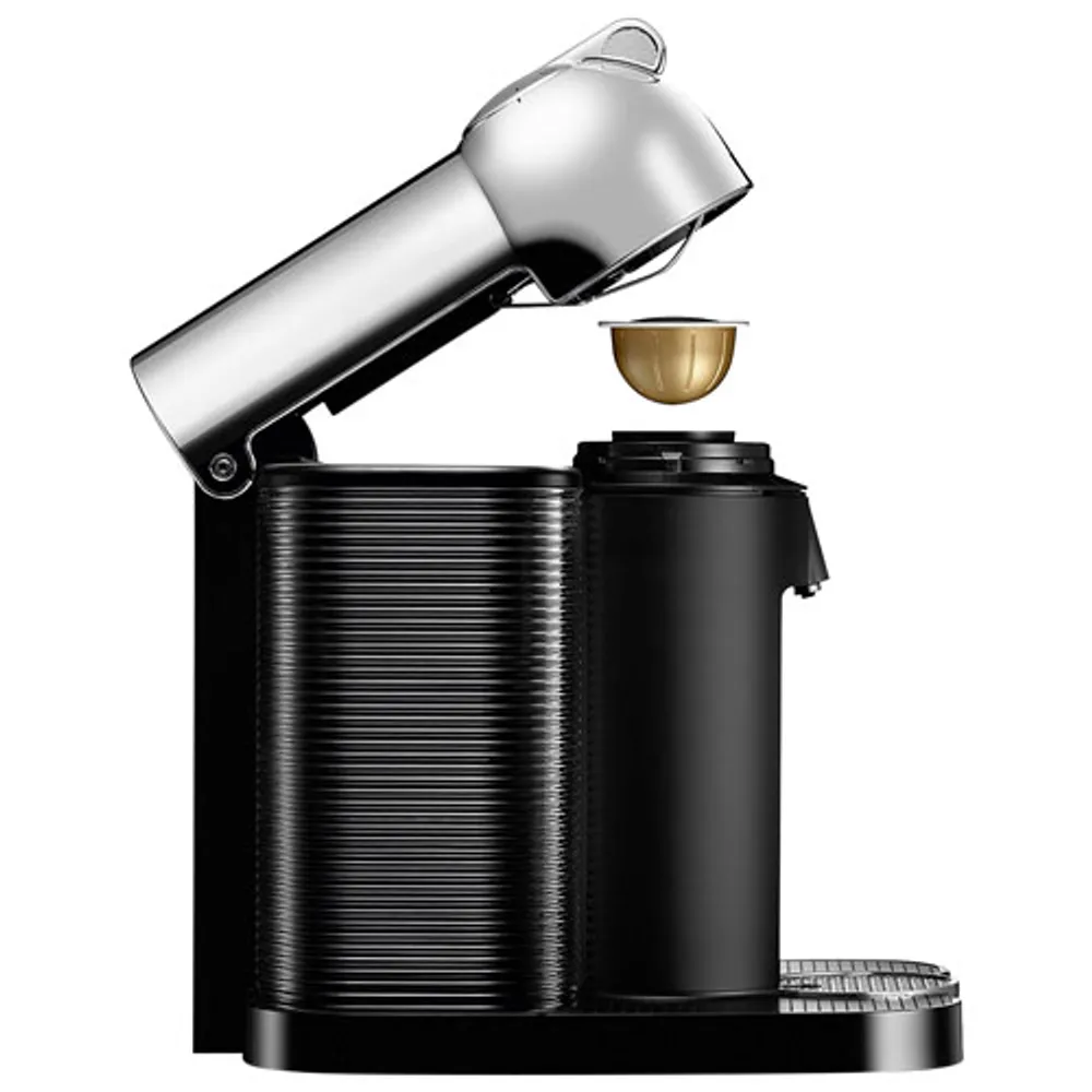 Nespresso Vertuo Coffee & Espresso Machine by Breville with Aeroccino Milk Frother - Chrome