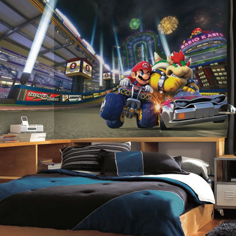 RoomMates Mario Kart 8 6' x 10.5' Wallpaper Mural