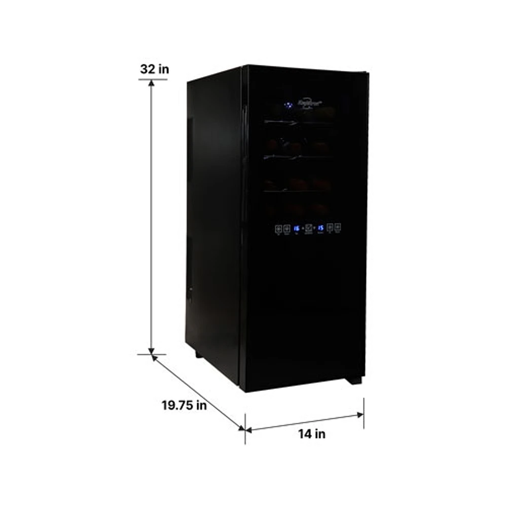 Koolatron 24-Bottle Compressor Freestanding Wine Cooler / Wine Fridge