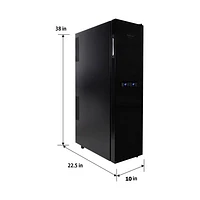 Koolatron 18-Bottle Slim Dual Zone Freestanding Wine Cooler / Wine Fridge