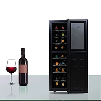 Koolatron 18-Bottle Slim Dual Zone Freestanding Wine Cooler / Wine Fridge