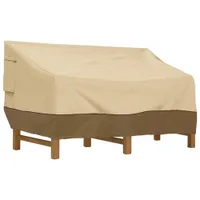 Classic Accessories Veranda Water Resistant Loveseat Patio Cover - 104" x 31" x 40" - Beige