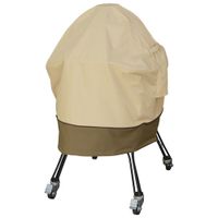 Classic Accessories Veranda Water Resistant Kamado Ceramic Grill Cover - 18" x 40" x 18" - Beige