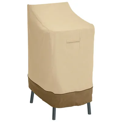 Classic Accessories Veranda Water Resistant Bar Chair/Stool Cover - 28" x 48" x 26" - Beige