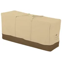 Classic Accessories Veranda Water Resistant Patio Cushion Bag - 60" x 28" x 20" - Beige