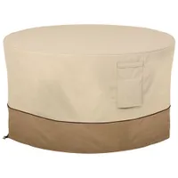 Classic Accessories Veranda Water Resistant Fire Pit Table Cover - 42" x 22" x 42" - Beige